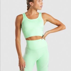 Gymshark Mint green crop top/sports bra